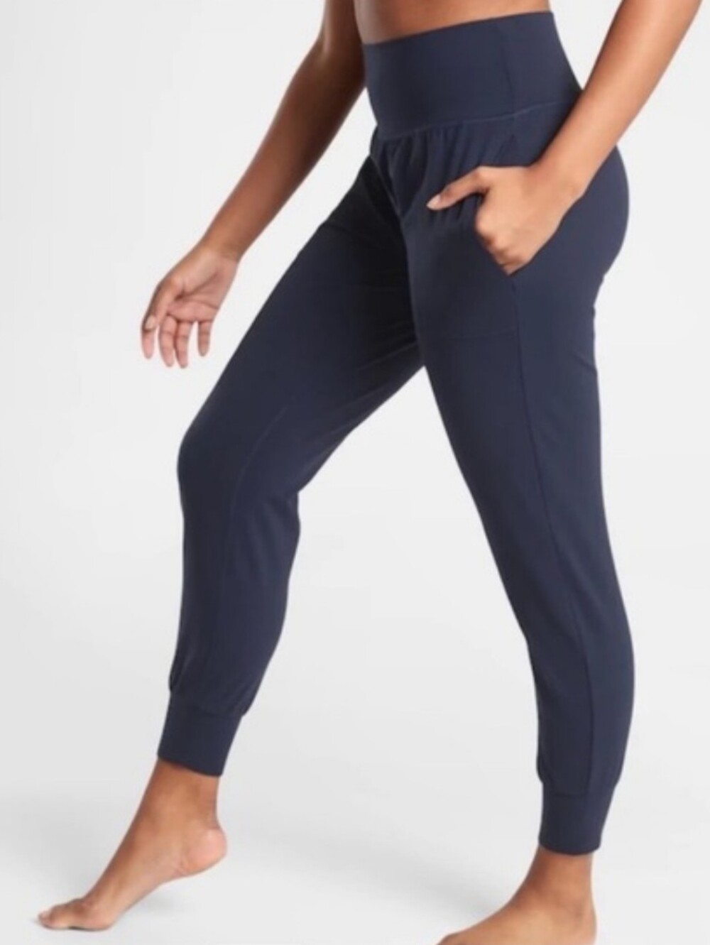 Athleta Navy Salutation Powervita Jogger Small Petite